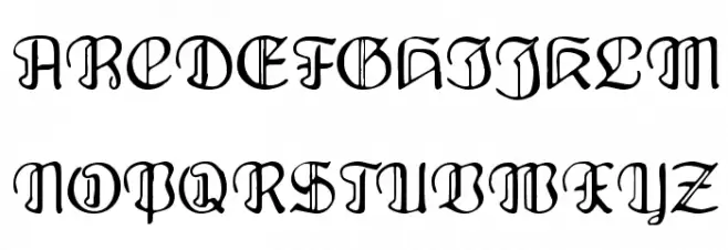 Fraenkisch Schriftart Groß