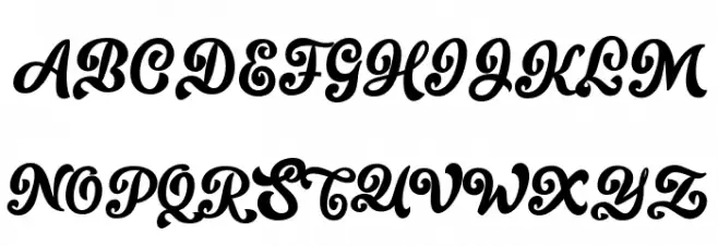 FragaScript फ़ॉन्ट अपरकेस