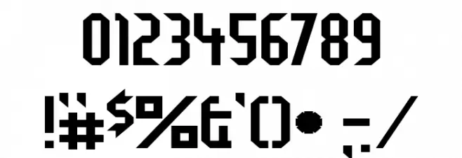 Fragile Bombers フォント その他の文字