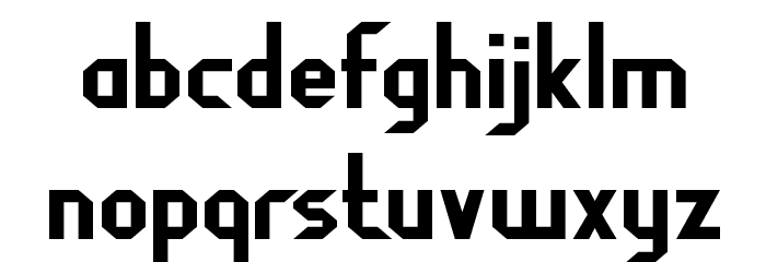 Fragile Bombers Font LOWERCASE