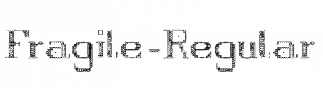 Fragile-Regular  font caratteri gratis