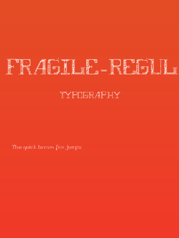Fragile-Regular Poster