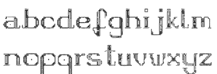 Fragile-Regular Font LOWERCASE