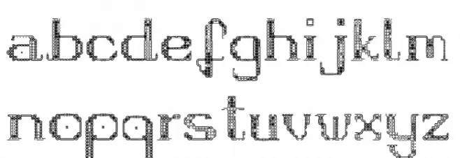 Fragile-Regular Font LOWERCASE