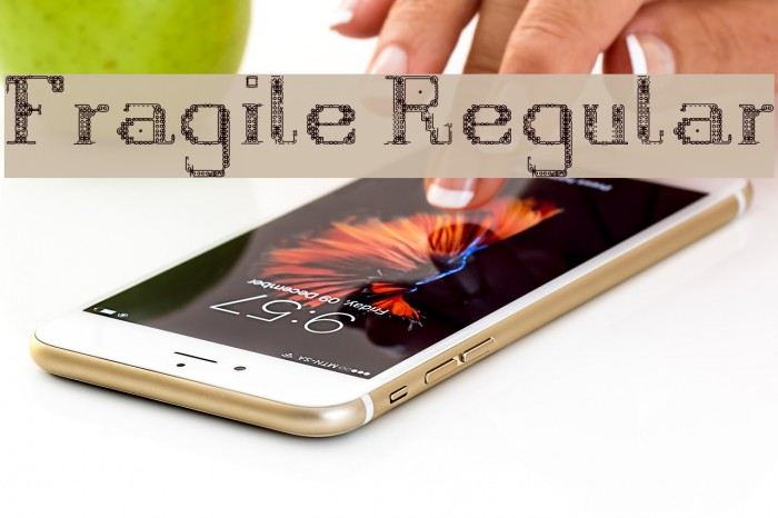 Fragile Regular Font examples