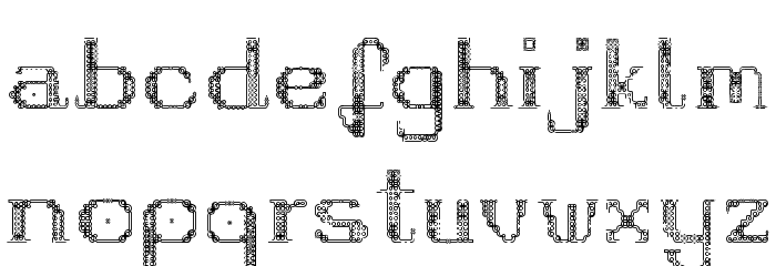 Fragile Regular Font LOWERCASE