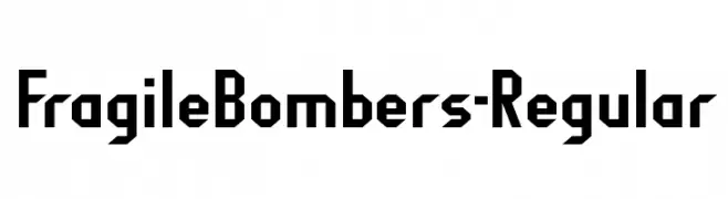 FragileBombers-Regular  Descarca Fonturi Gratis