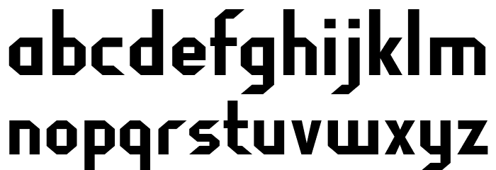 FragileBombers-Regular Font LOWERCASE