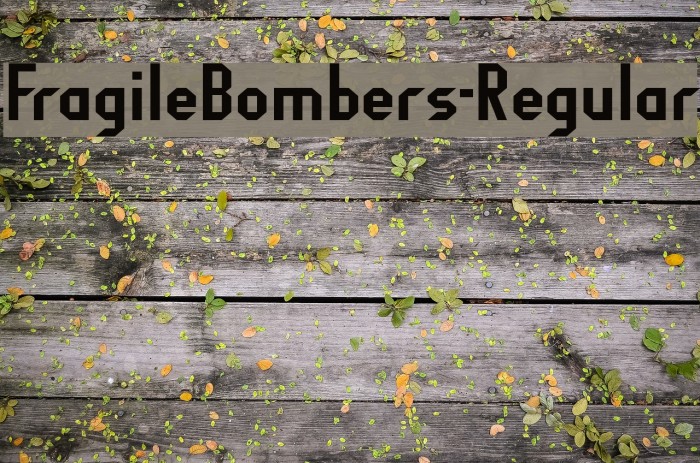 FragileBombers-Regular Font examples