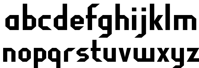 FragileBombers-Regular Font LOWERCASE