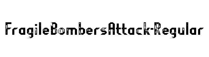 FragileBombersAttack-Regular  フリーフォントのダウンロード