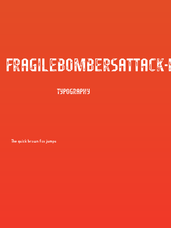 FragileBombersAttack-Regular Poster