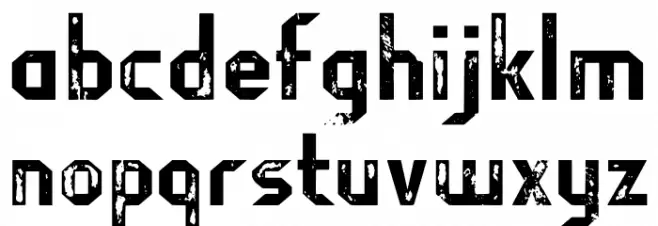 FragileBombersAttack-Regular Font LOWERCASE