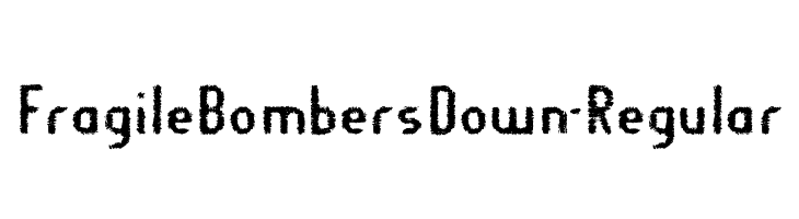 FragileBombersDown-Regular  baixar fontes gratis