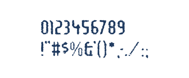 FragileBombersDown-Regular Other Characters