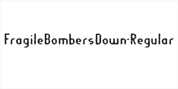 FragileBombersDown-Regular Logo