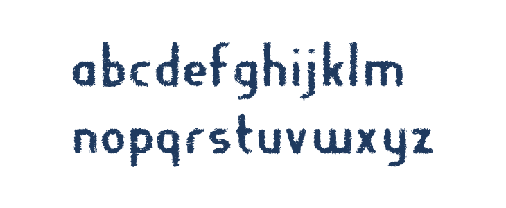 FragileBombersDown-Regular Lowercase