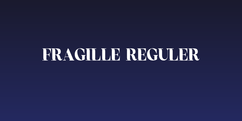 Fragille Reguler Social Header