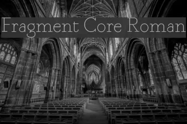 Fragment Core Roman Font examples