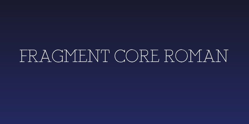 Fragment Core Roman Social Header