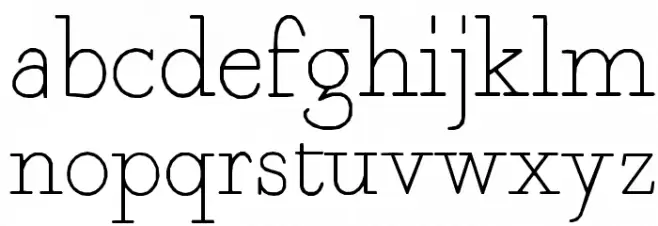 Fragment Core Roman 字体 小写
