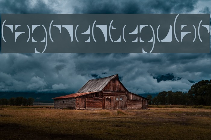 FragmentRegular Font examples