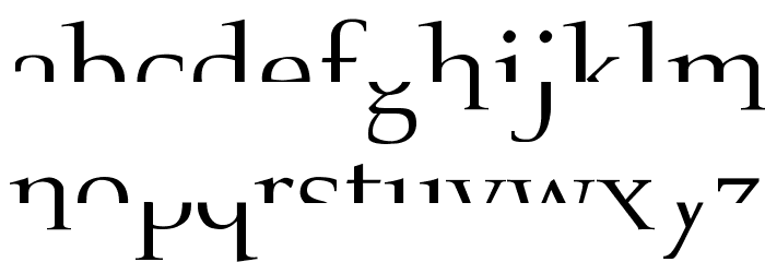 Fragmenta Font LOWERCASE