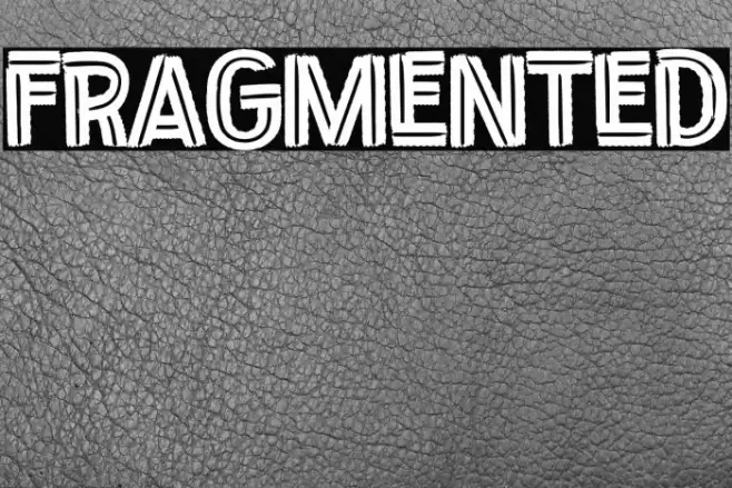 Fragmented Font examples