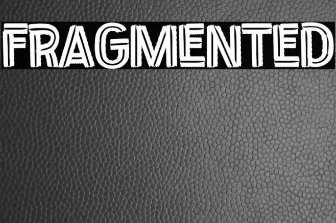 Fragmented Font examples