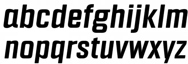 Fragua Bold Italic फ़ॉन्ट लोअरकेस