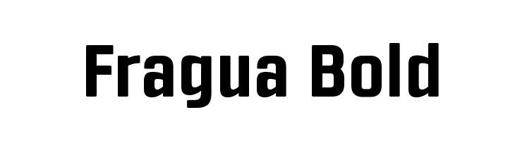 Fragua Bold フォント
