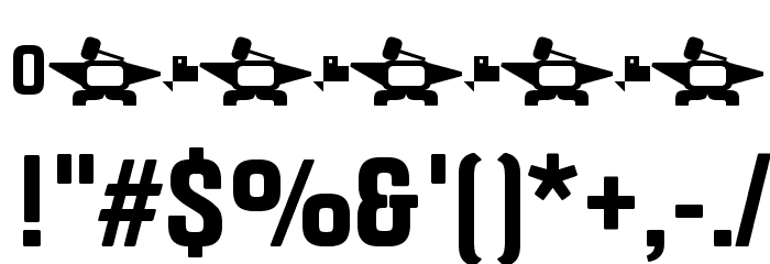 Fragua Bold Font OTHER CHARS