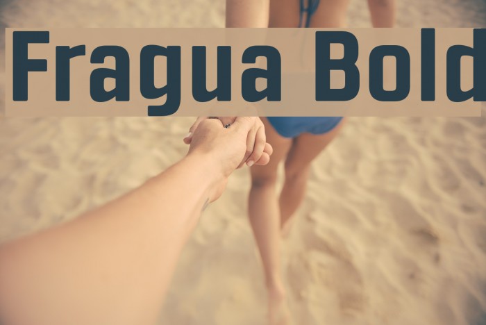 Fragua Bold Font examples