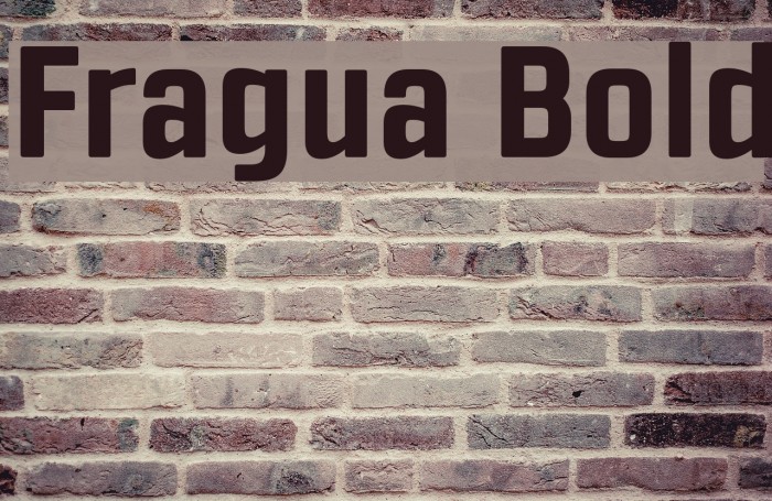 Fragua Bold Font examples