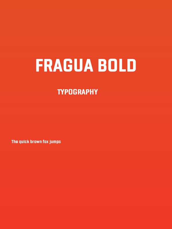 Fragua Bold Poster