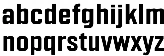 Fragua Bold Schriftart Kleinbuchstaben