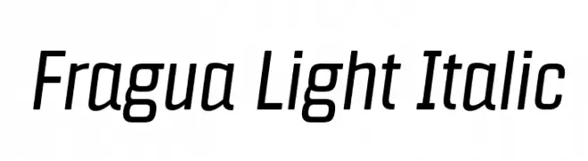 Fragua Light Italic  Frei Schriftart Herunterladen