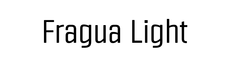 Fragua Light フォント