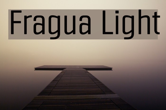 Fragua Light Font examples
