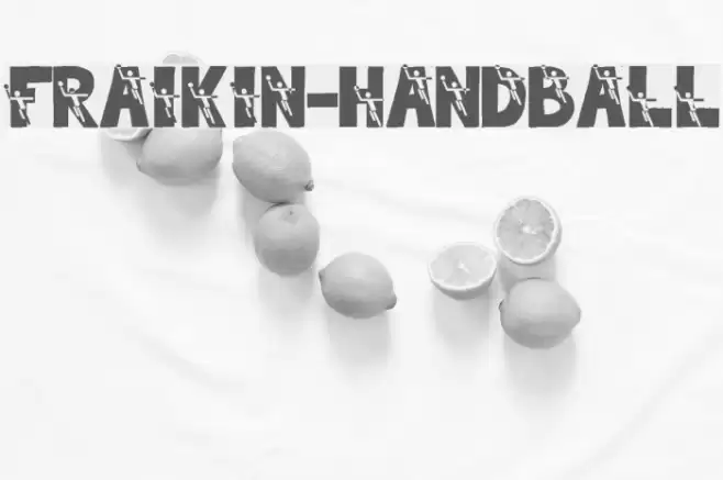 Fraikin-Handball Font examples