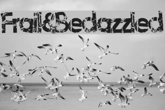 Frail&Bedazzled Font examples