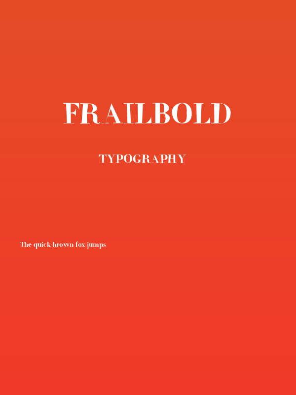 FrailBold Poster