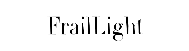 FrailLight  नि: शुल्क फ़ॉन्ट्स डाउनलोड