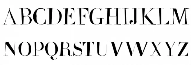 FrailLight フォント 大文字