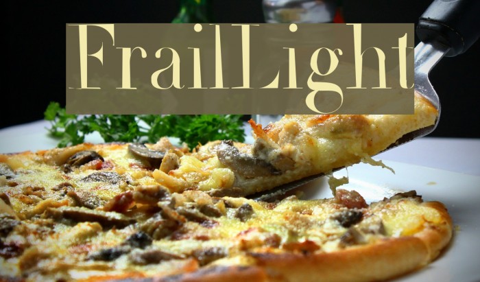 FrailLight Font examples