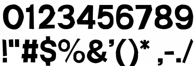 FrailSansBold Font OTHER CHARS