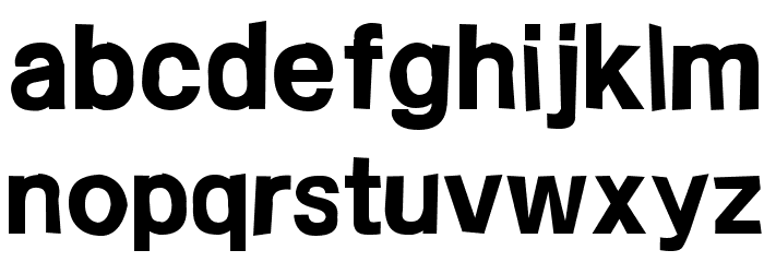 FrailSansBold Font LOWERCASE