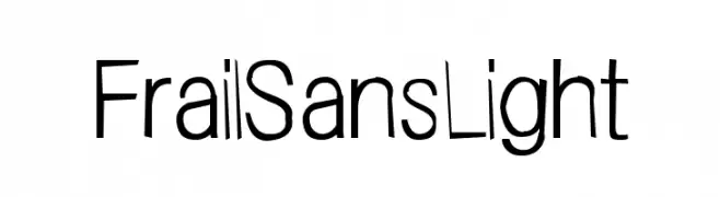 FrailSansLight  baixar fontes gratis