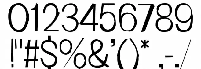 FrailSansLight Font OTHER CHARS