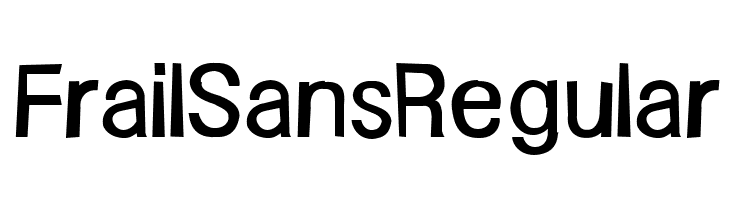 FrailSansRegular  Скачать бесплатные шрифты